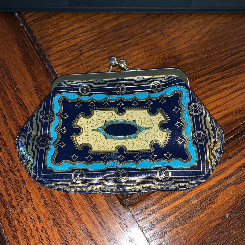 Gilded Italian coin purse with kiss lock - Picture 4 of 4